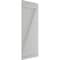 Ekena Millwork True Fit PVC Four Board Joined Board-n-Batten Shutters w/Z-Bar, Hailstorm Gray , 21 1/2W x 28H, PR TFP102BBF21X028ST - alternate 5